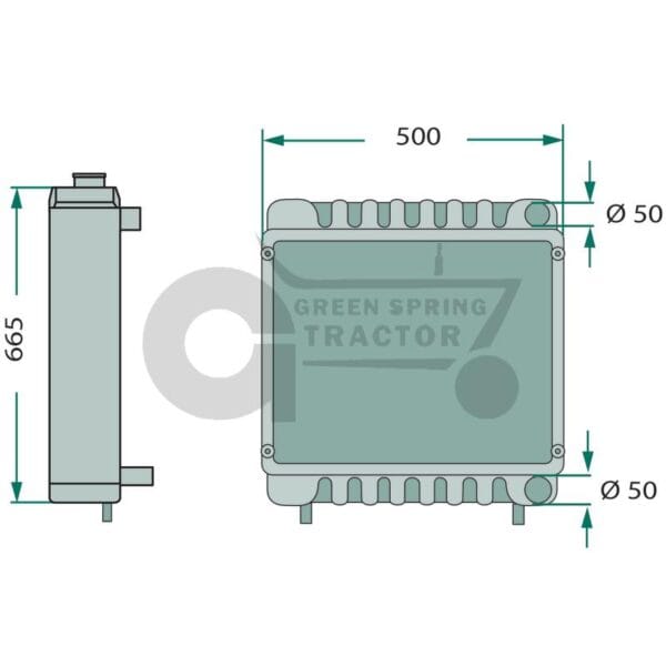 Radiator for John Deere AL66774 - Image 2