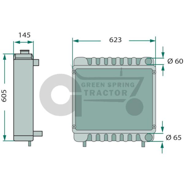Radiator for John Deere AL205550, AL220815 - Image 2